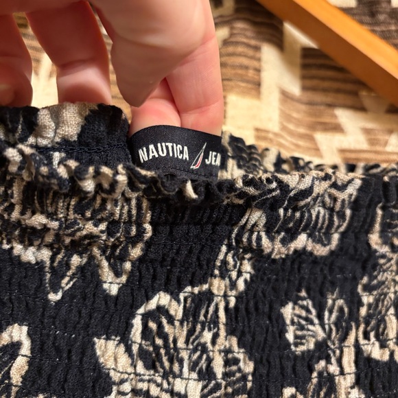 Women’s Nautica Smocked Printed Midi Skirt, Size Large, Cotton / Viscose Blend - Picture 8 of 14